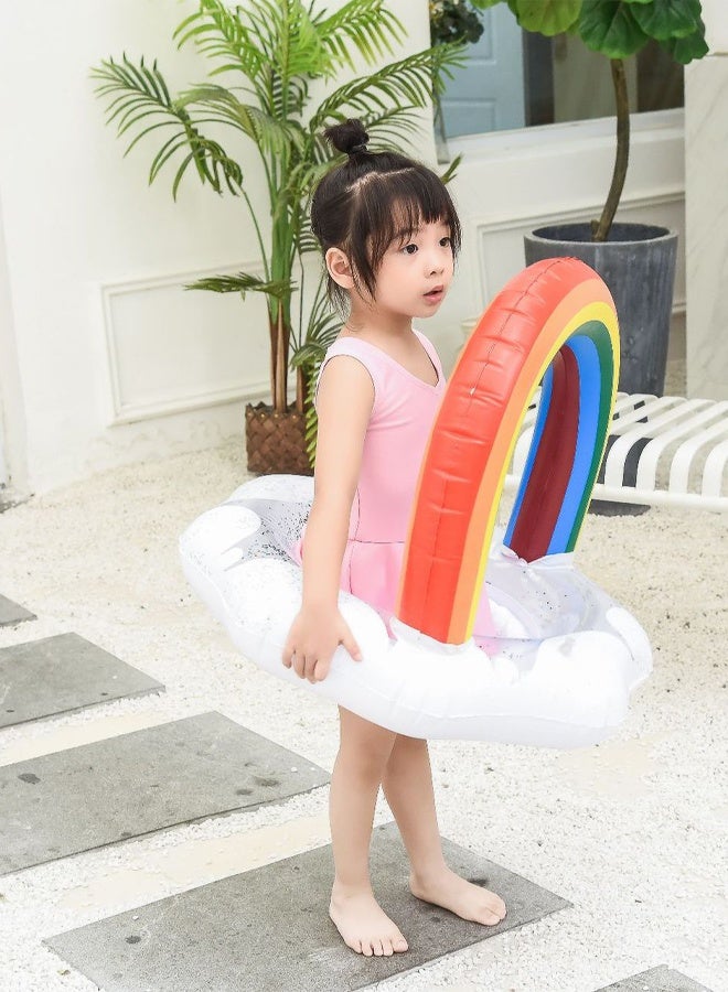 TAPIT pool floats Rainbow Cloud Swimming Pool Float Swimming Seat Inflatable Ring Swimming Ring - Image 5